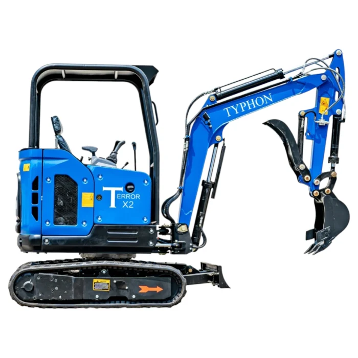 TYPHON TERROR X2 STORM Mini Excavator 2.5 Ton Diesel Kubota V1505 Engine USA – product detail image 2