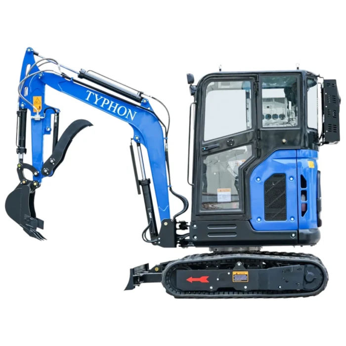 TYPHON TERROR X2 Mini Excavator 2.7 Ton EPA Diesel Kubota V1505 Engine USA – product detail image 2