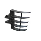 Mini Excavator Attachment Rake 22" Wide TYPHON Attachments For 2-3.5 ton Diggers For TERROR X2 PRO – product detail image 2