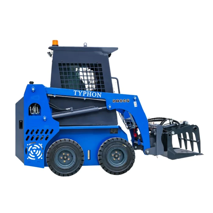 Heavy-Duty Solid Bottom Grapple Bucket for TYPHON STOMP X1300 & STOMP 509 Mini Skid Steers – product detail image 2