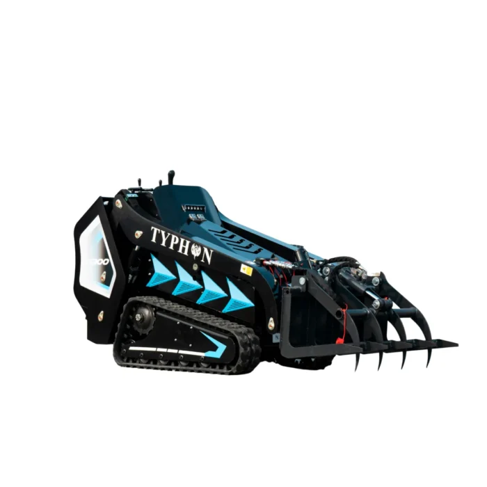 Hydraulic Wood Grabber Attachment Mini Skid Steer TYPHON STOMP X1300 & STOMP 509 – product detail image 2