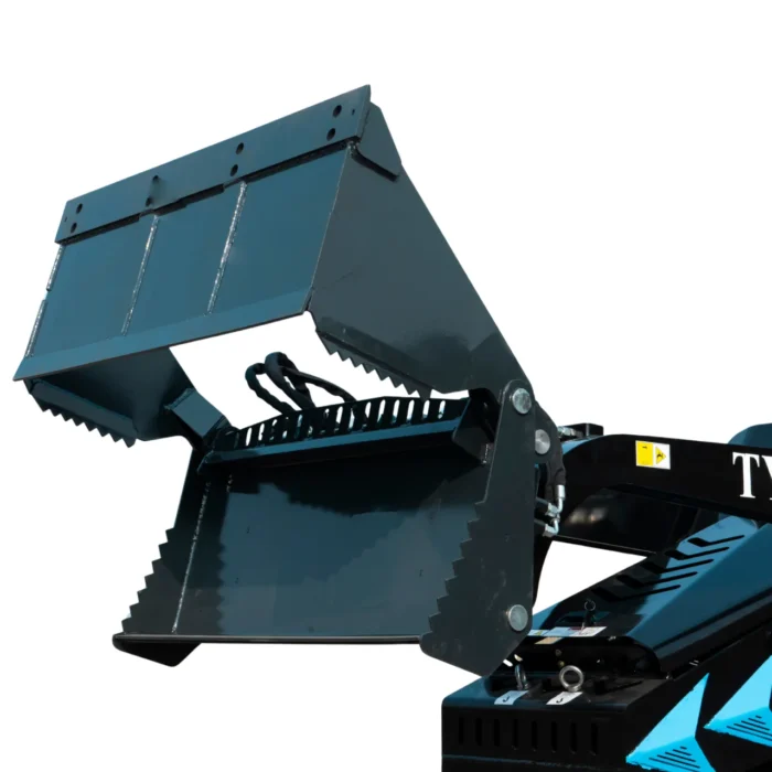 4-In-1 Bucket Combo Mini Skid Steer attachment for TYPHON STOMP X1300 & STOMP 509 – product detail image 2
