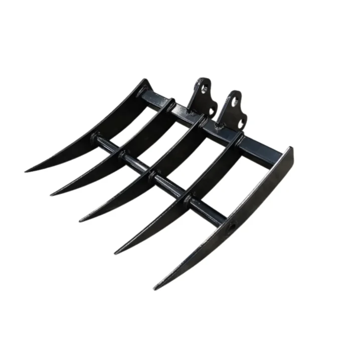 4-107.webp Rake: Mini Excavator Attachment for Grading, Leveling, Loosening , Removing Soil USA – product detail image 3