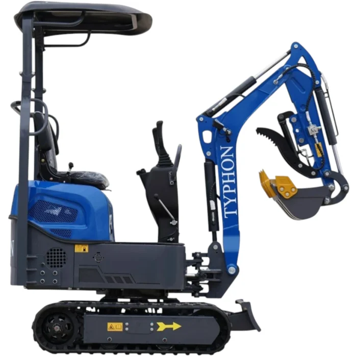 4-134.webp TYPHON TERROR XI STORM Mini Excavator – 1.1 Ton Trench Digger with Boom Swing, Hydraulic Thumb… – product detail image 3