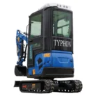 2025 4,000 lb TYPHON TERROR XVII Cabin Mini Excavator Rubber Track with Kubota D902 Diesel Engine… – product detail image 3