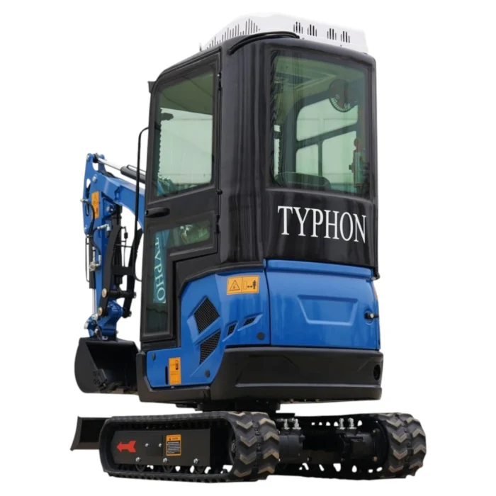 4-135.webp 2025 4,000 lb TYPHON TERROR XVII Cabin Mini Excavator Rubber Track with Kubota D902 Diesel Engine… – product detail image 3