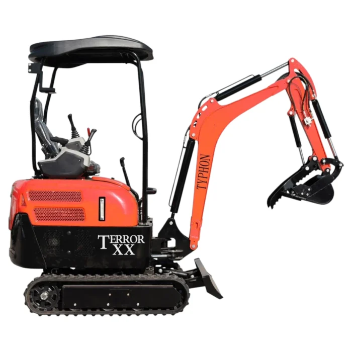 4-138.webp 2025 4,000 lb TYPHON TERROR XX Mini Excavator Rubber Track with Kubota D902 Diesel Engine USA – product detail image 3