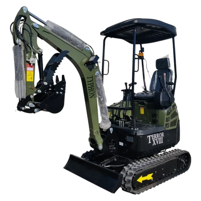 4-139.webp 2025 4,000 lb TYPHON TERROR XVIII Mini Excavator Rubber Track with Kubota Diesel Engine USA – product detail image 3