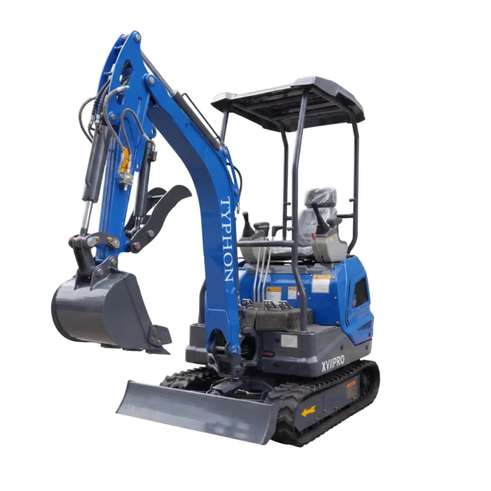 4-149.webp New TYPHON TERROR XVII PRO 3800 lb Mini Excavator – Kubota Diesel, Premium Hydraulics, 14kN Dig… – product detail image 3