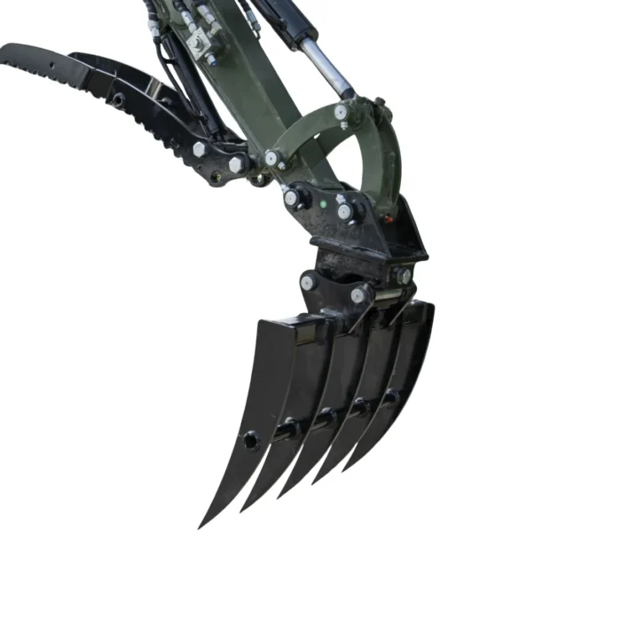 Mini Excavator Rake Compact Attachment General for for TERROR XXV and other 2.1-3 Ton Mini… – product detail image 3