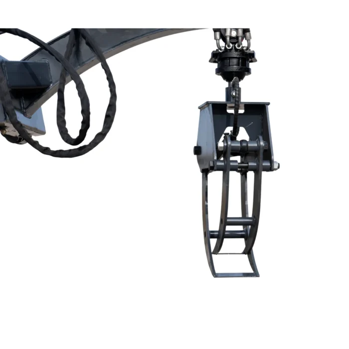 360° Hydraulic Rotary Wood Grabber for TYPHON STOMP X1300 & STOMP 509 Mini Skid Steers – product detail image 3