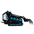NEW TYPHON STOMP X1300 & STOMP 509 Mini Skid Steer Ripper Attachment 3 Tooth – product detail image 3