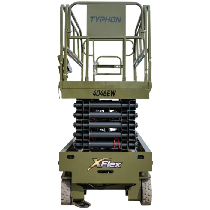 4-91.webp TYPHON xFlex-4046EW Electric Wheel Scissor Lift 2.6 Ton operating weight and 40ft platform height… – product detail image 3