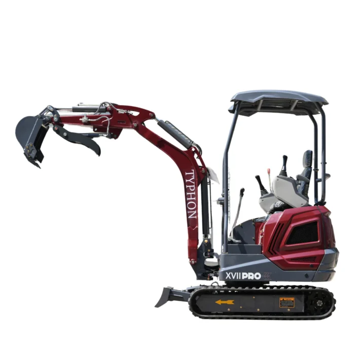 5-107.webp TYPHON TERROR XVII PRO 3800 lbs Mini Excavator Kubota Diesel, Hydraulic Thumb, Dozer Blade & Boom… – product detail image 4