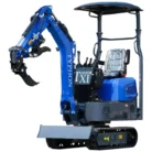 TERROR XI Mini Excavator Digger 13.5hp Gas B&S EPA Engine with 13 Attachments – product detail image 4