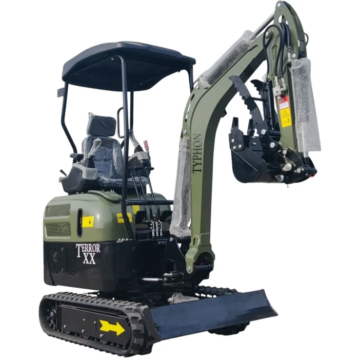 5-126.webp 2025 4,000 lb TYPHON TERROR XX Mini Excavator Rubber Track with Kubota D902 Diesel Engine USA – product detail image 4