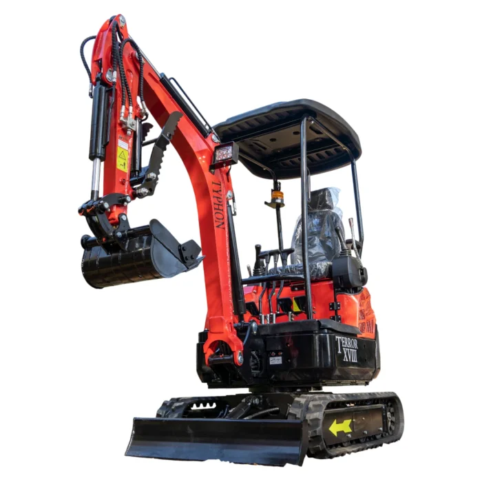 5-139.webp New 4,000 lb TYPHON Lux Mini Excavator Rubber Track with Kubota Diesel Engine USA – product detail image 4