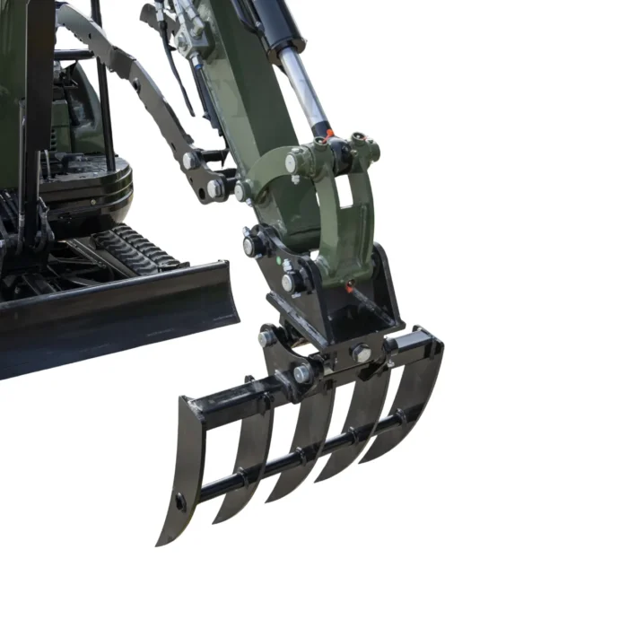 Mini Excavator Rake Compact Attachment General for for TERROR XXV and other 2.1-3 Ton Mini… – product detail image 4