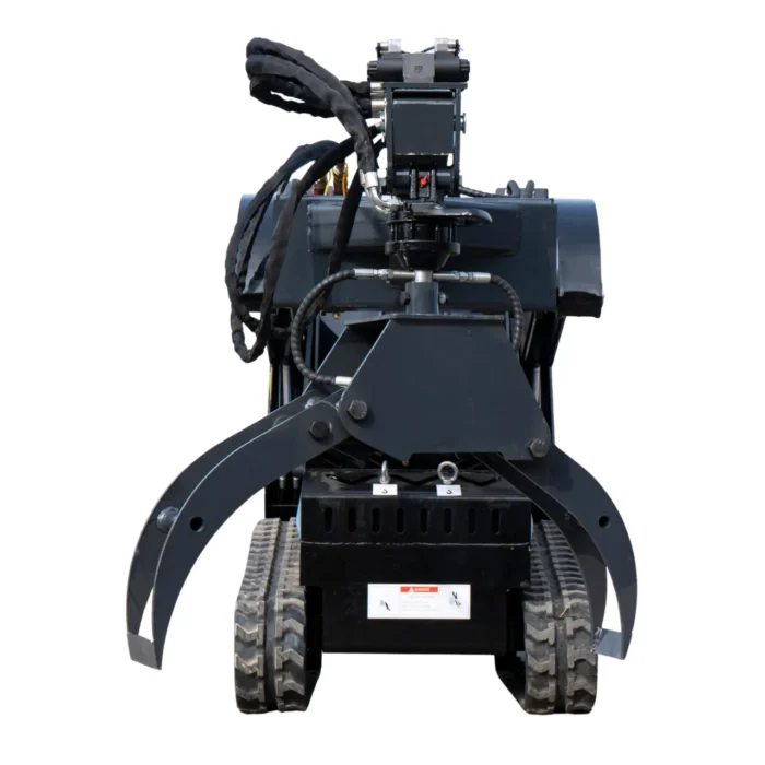 360° Hydraulic Rotary Wood Grabber for TYPHON STOMP X1300 & STOMP 509 Mini Skid Steers – product detail image 4