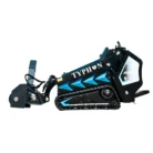1100mm Hydraulic Snow Blower Attachment for TYPHON STOMP X1300 & STOMP 509 Mini Skid Steers – product detail image 4