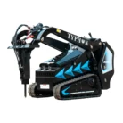 Hydraulic Rock & Concrete Breaker Hammer for TYPHON STOMP X1300 & STOMP 509 Mini Skid Steer Loader – product detail image 4