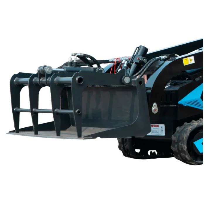 Heavy-Duty Solid Bottom Grapple Bucket for TYPHON STOMP X1300 & STOMP 509 Mini Skid Steers – product detail image 4
