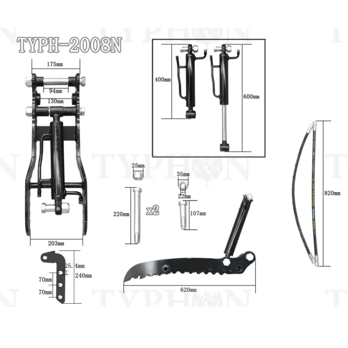 5-96.webp New Generic Attachment Hydraulic Thumb Clip For Mini Excavators – product detail image 4