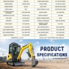 TYPHON TERROR XVII PRO Prestige Edition Mini Excavator 4000LB Kubota D902 Diesel, Enclosed Cab… – product detail image 2