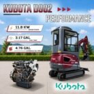 TYPHON TERROR XVII PRO Prestige Edition 4000 lb Enclosed Mini Excavator with Kubota Power &… – product detail image 3