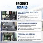 TYPHON TERROR XVII PRO Prestige Edition – Enclosed Mini Excavator with AC, Heater & Ergonomic… – product detail image 7