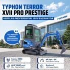 TYPHON TERROR XVII PRO Prestige Edition – Enclosed Mini Excavator with AC, Heater & Ergonomic… – product detail image 10