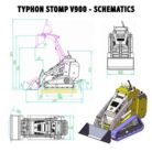Brand New TYPHON STOMP V900 1.4 Ton Mini Track Loader Featuring Dual Auxiliary Hydraulics & Kubota… – product detail image 3