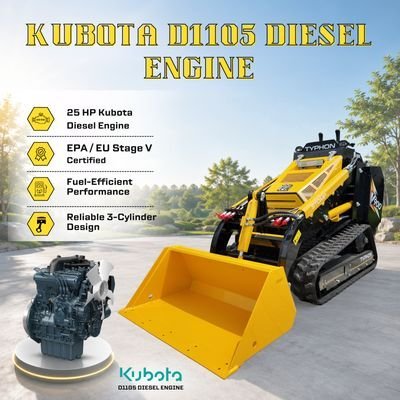 5926532852-1.jpg Brand New TYPHON STOMP V900 1.4-Ton Compact Track Loader with 25HP Kubota Diesel Engine 1,102 lb… – product detail image 4