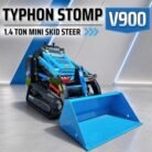 Brand New TYPHON STOMP V900 Mini Track Loader Kubota D1105 25HP Diesel Stand-On Skid Steer EPA /… – product detail image 9