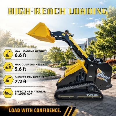 5926533107-1.jpg Brand New TYPHON STOMP V900 1.4-Ton Compact Track Loader with 25HP Kubota Diesel Engine 1,102 lb… – product detail image 6