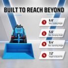 Brand New TYPHON STOMP V900 Mini Track Loader Kubota D1105 25HP Diesel Stand-On Skid Steer EPA /… – product detail image 7
