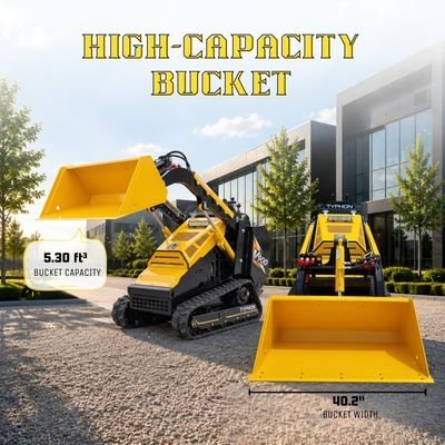 5926534364-1.jpg Brand New TYPHON STOMP V900 1.4-Ton Compact Track Loader with 25HP Kubota Diesel Engine 1,102 lb… – product detail image 10